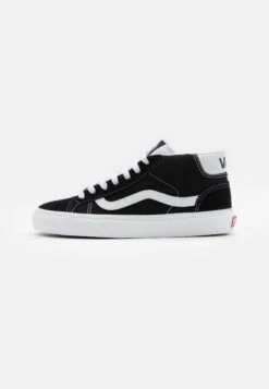 Vans Mid Skool 37 Unisex - Sneakers Hoog - Black/True White