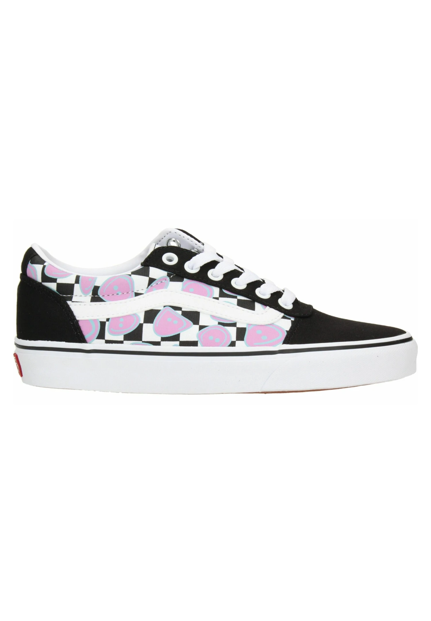 Vans Vn0A5Jlmjbw Ward Happy Checkerboard - Sneakers Laag - Black/White 7 Vans Vn0A5Jlmjbw Ward Happy Checkerboard - Sneakers Laag - Black/White - Afbeelding 5