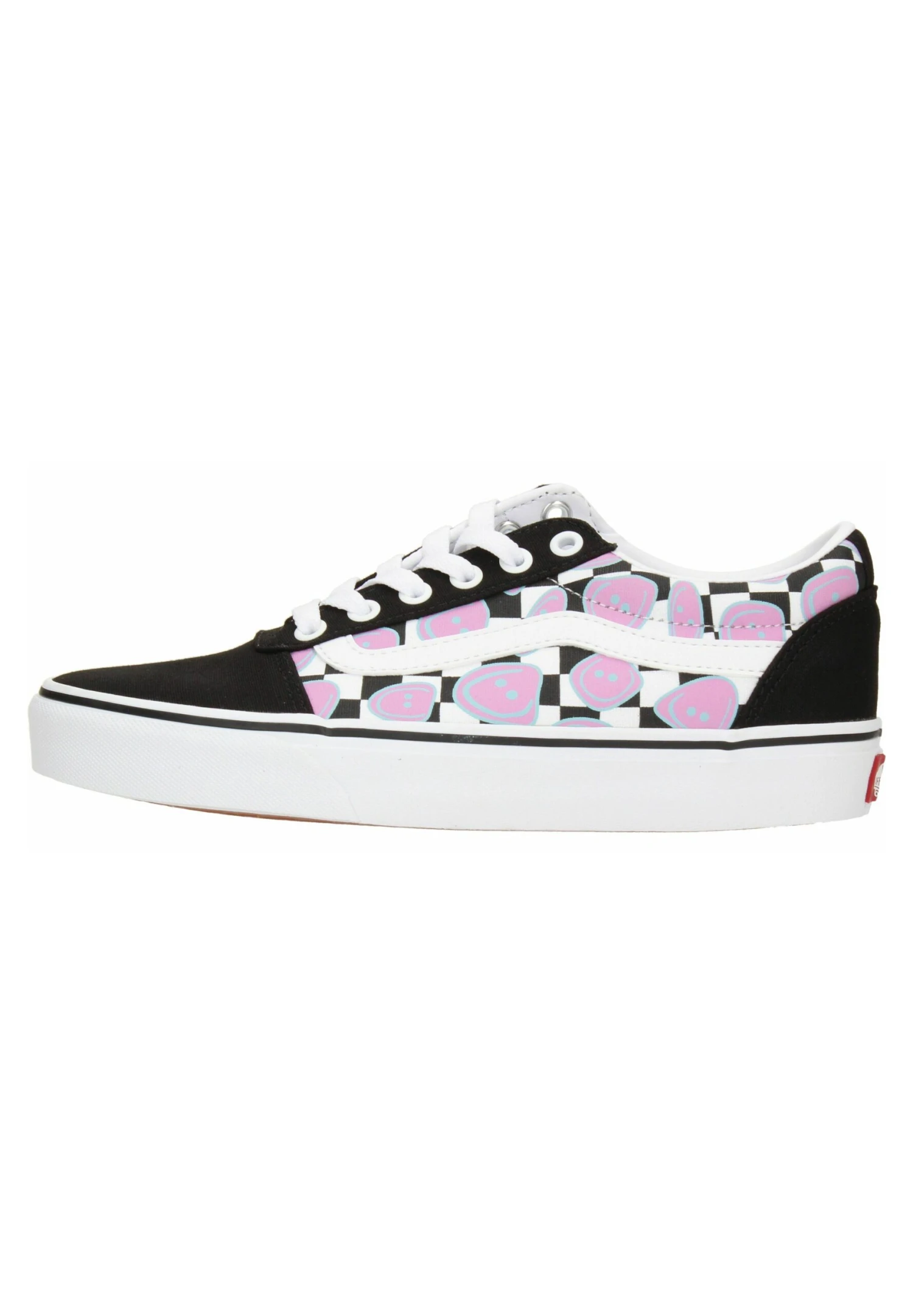 Vans Vn0A5Jlmjbw Ward Happy Checkerboard - Sneakers Laag - Black/White 3 Vans Vn0A5Jlmjbw Ward Happy Checkerboard - Sneakers Laag - Black/White