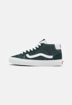 Vans Mid Skool 37 Unisex - Sneakers Hoog - Darkest Spruce/True White