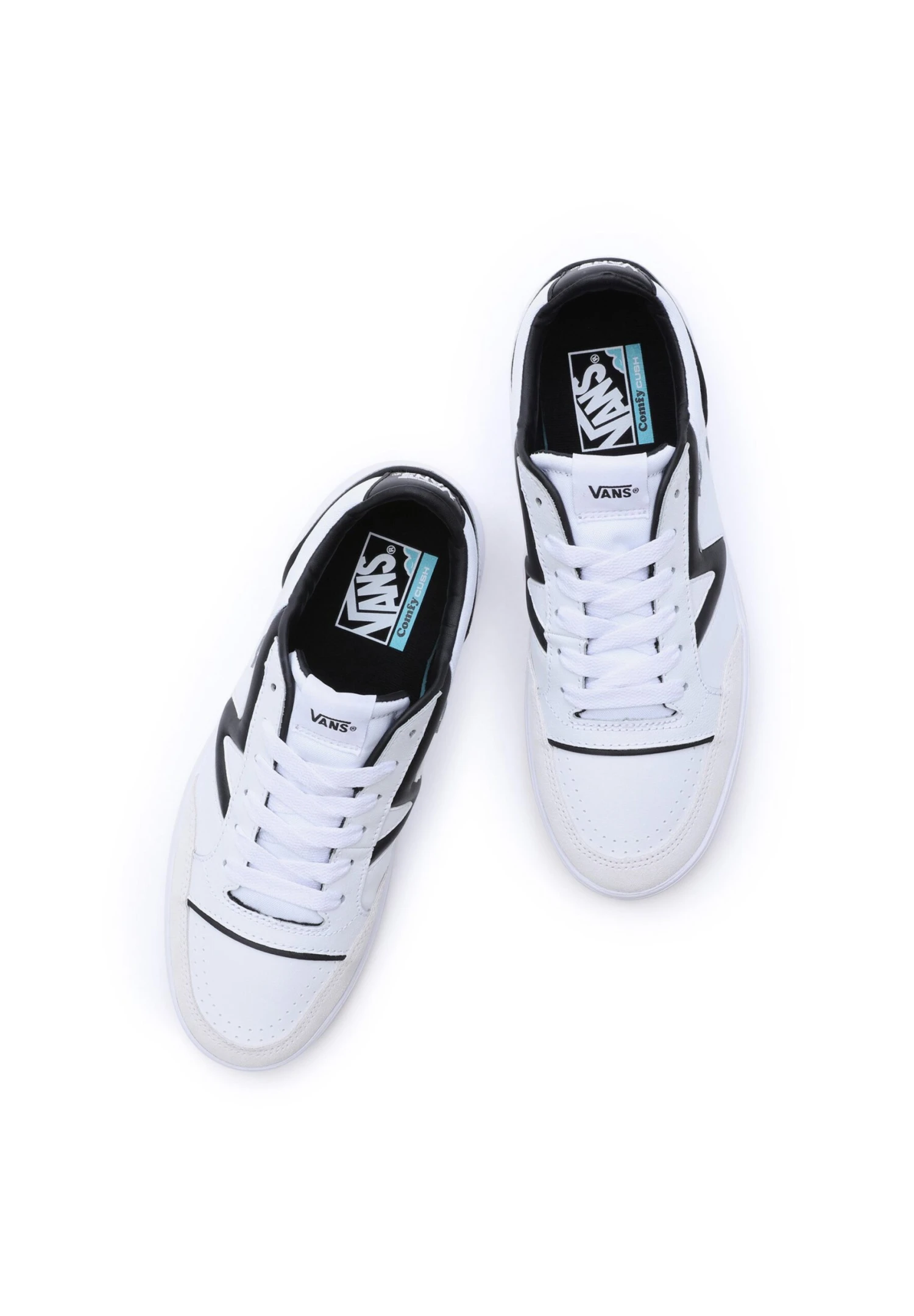 Vans Lowland Unisex - Sneakers Laag - Court True White/Black 4 Vans Lowland Unisex - Sneakers Laag - Court True White/Black - Afbeelding 2