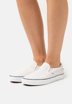 Vans Classic Slip On Unisex - Instappers - Light Gray/White