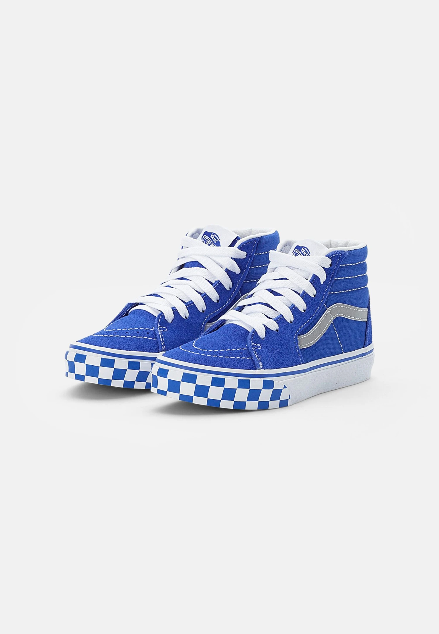 Vans Sk8-Hi Unisex - Sneakers Hoog - Reflective Sidestripe/Checkerboard/Dazzling Blue 4 Vans Sk8-Hi Unisex - Sneakers Hoog - Reflective Sidestripe/Checkerboard/Dazzling Blue - Afbeelding 2