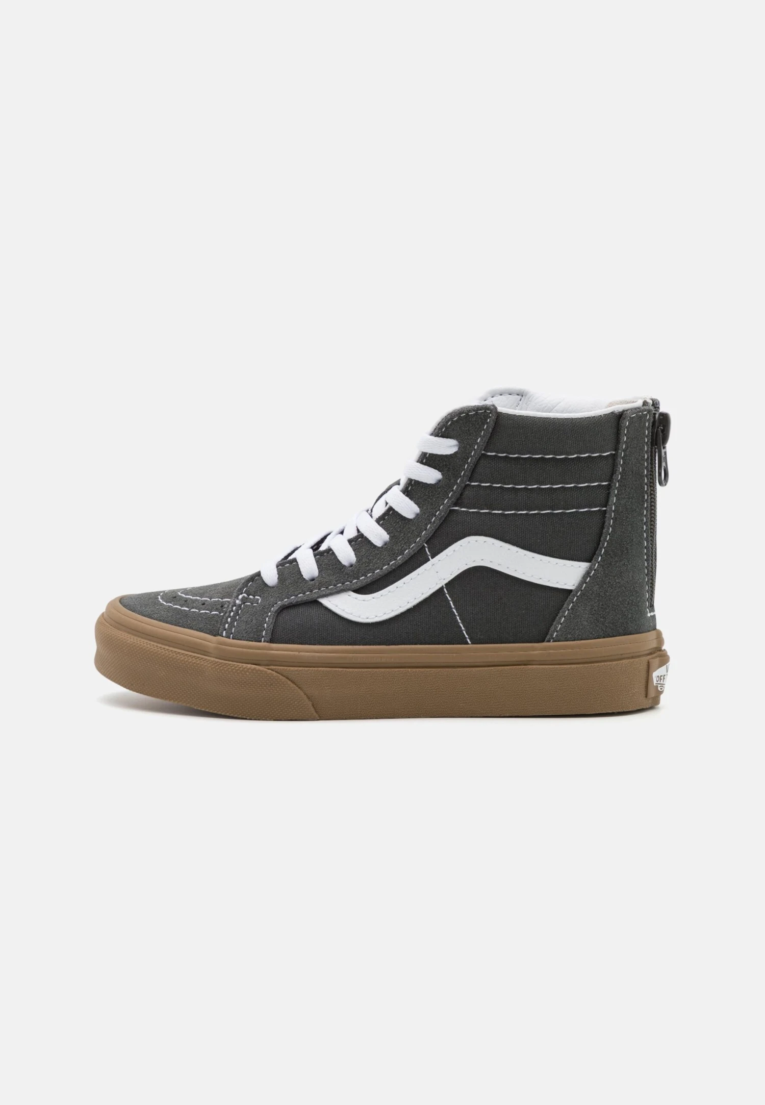 Vans Sk8-Hi Zip Unisex - Sneakers Hoog - Grey/True White 3 Vans Sk8-Hi Zip Unisex - Sneakers Hoog - Grey/True White