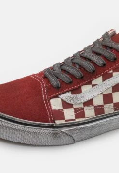 Vans Old Skool Unisex - Sneakers Laag - Stressed Red/White -Vans 7577a9f131484c58a5d47480b78172a1