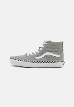 Vans Sk8-Hi Unisex - Sneakers Hoog - Checkerboard Foxing Drizzle/True White