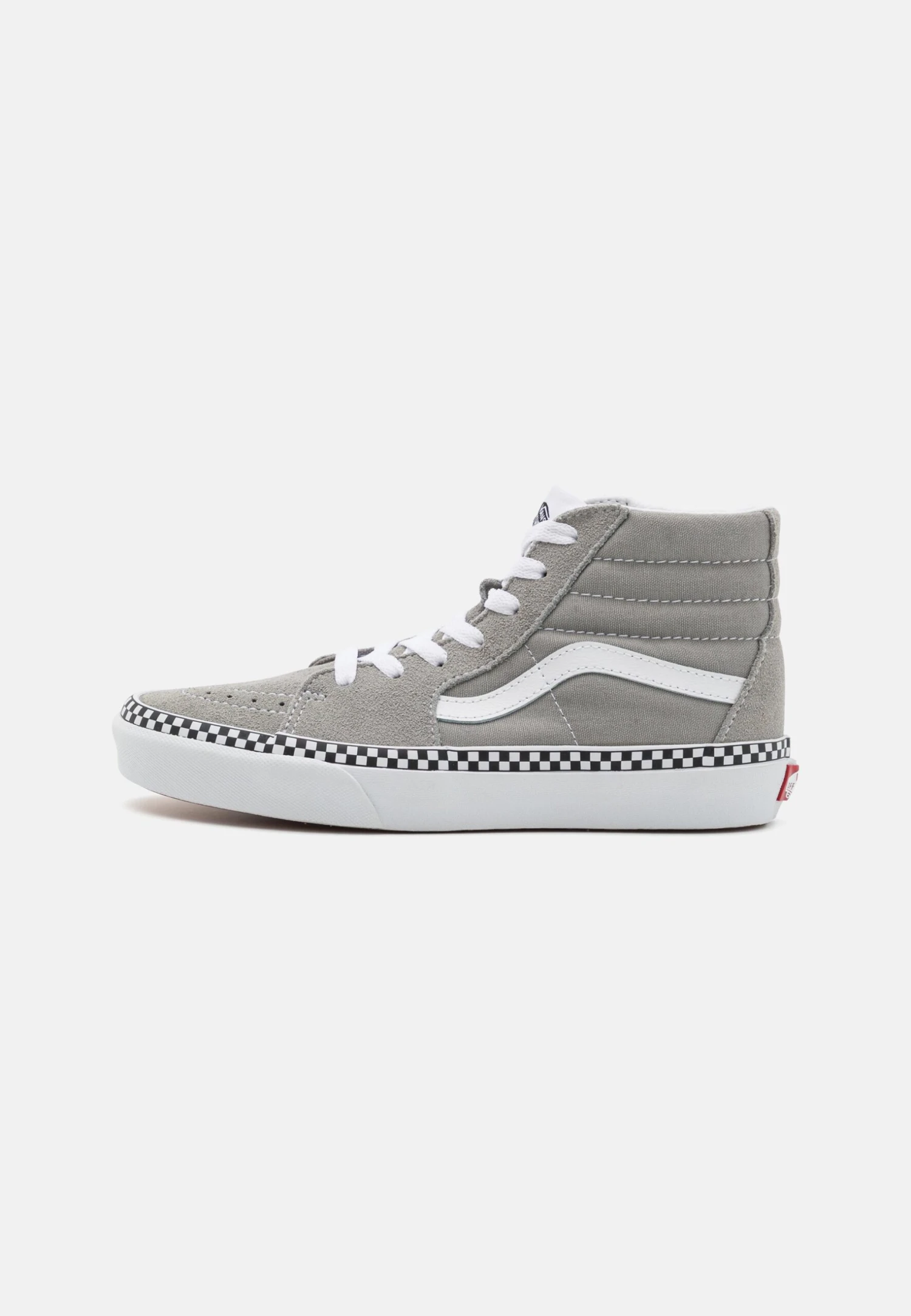Vans Sk8-Hi Unisex - Sneakers Hoog - Checkerboard Foxing Drizzle/True White 3 Vans Sk8-Hi Unisex - Sneakers Hoog - Checkerboard Foxing Drizzle/True White