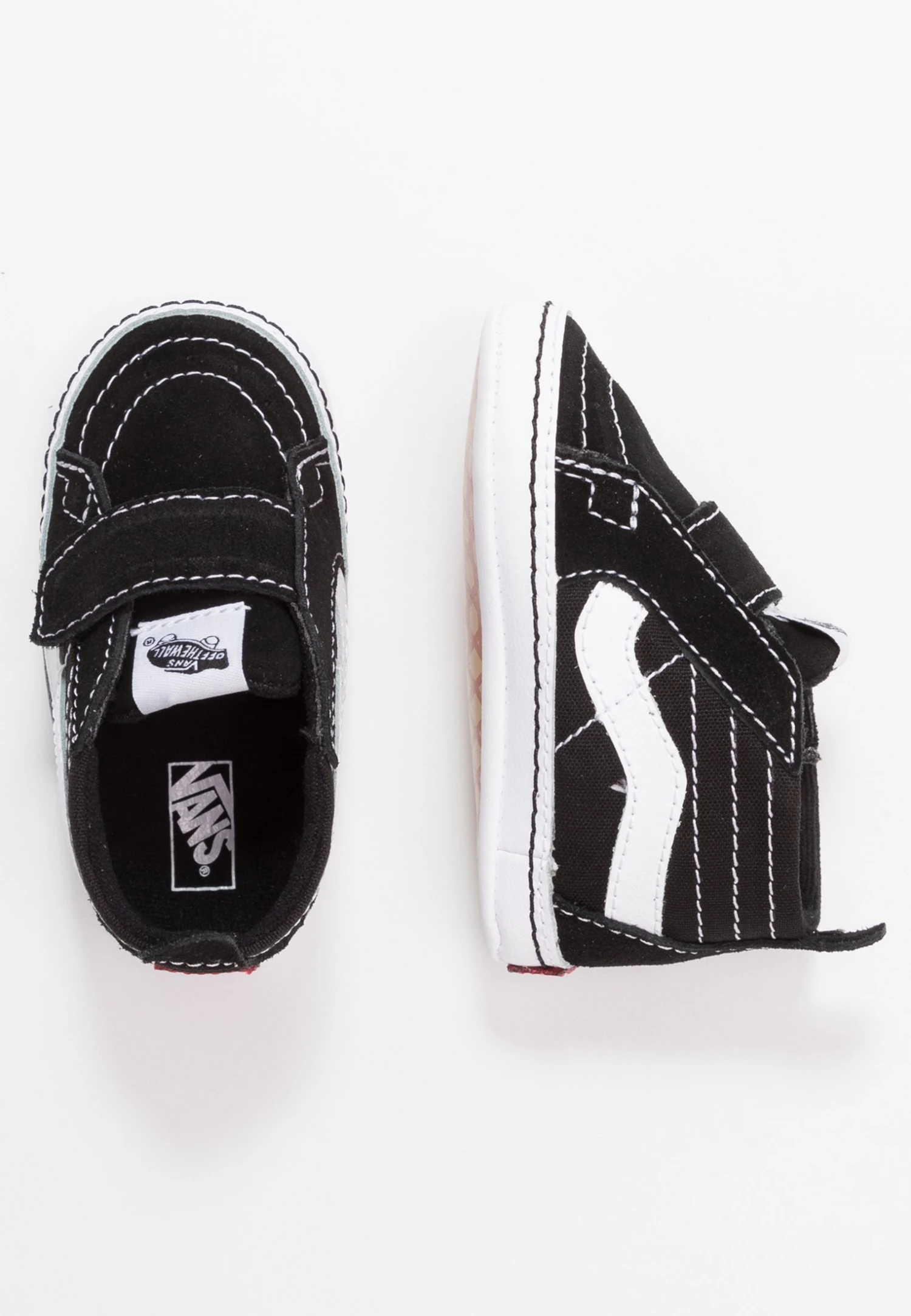 Vans In Sk8-Hi Crib Unisex - Babyschoenen - Black/True White 3 Vans In Sk8-Hi Crib Unisex - Babyschoenen - Black/True White