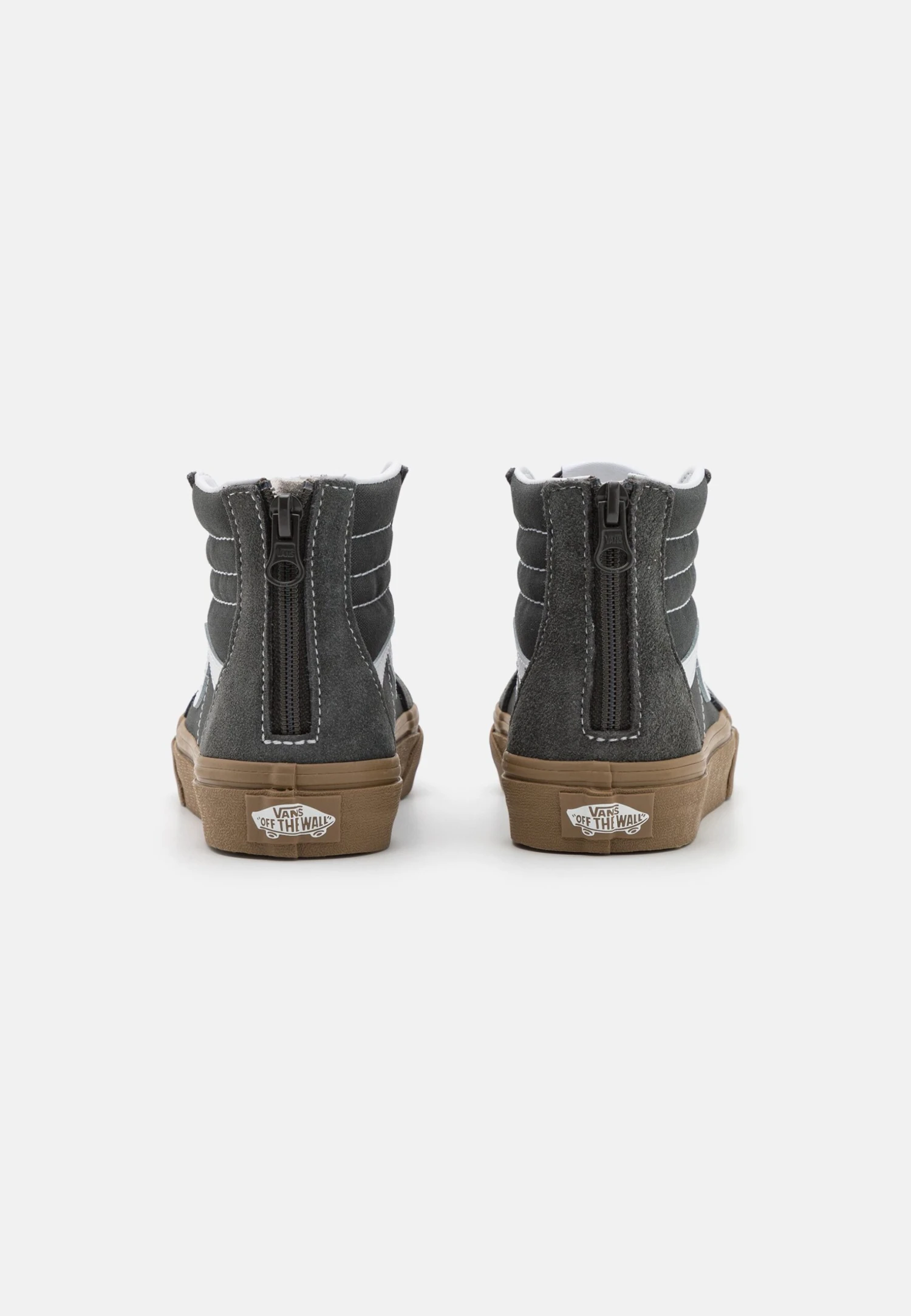 Vans Sk8-Hi Zip Unisex - Sneakers Hoog - Grey/True White 5 Vans Sk8-Hi Zip Unisex - Sneakers Hoog - Grey/True White - Afbeelding 3