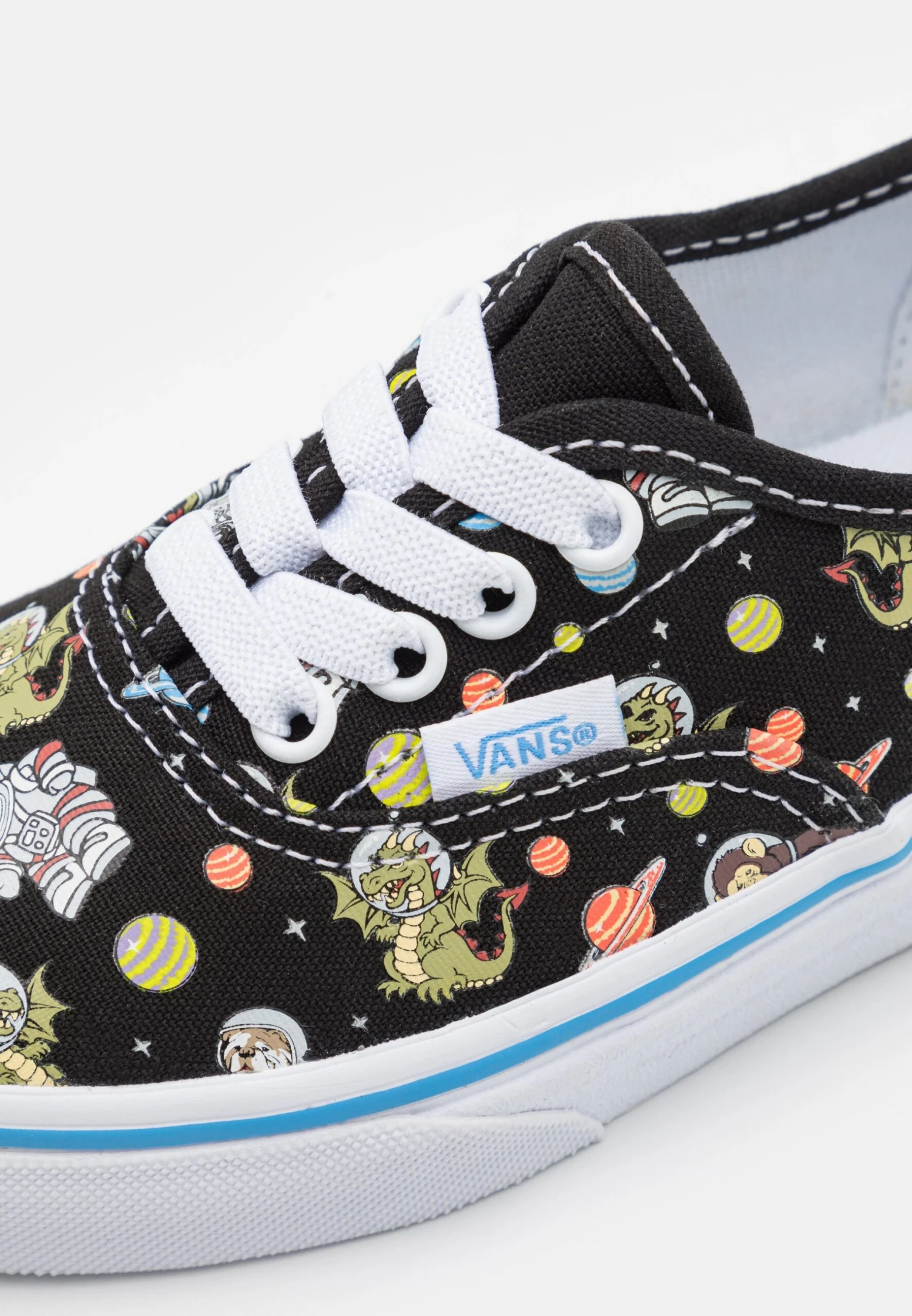 Vans Authentic Elastic Lace Unisex - Sneakers Laag - Black/Blue 8 Vans Authentic Elastic Lace Unisex - Sneakers Laag - Black/Blue - Afbeelding 6