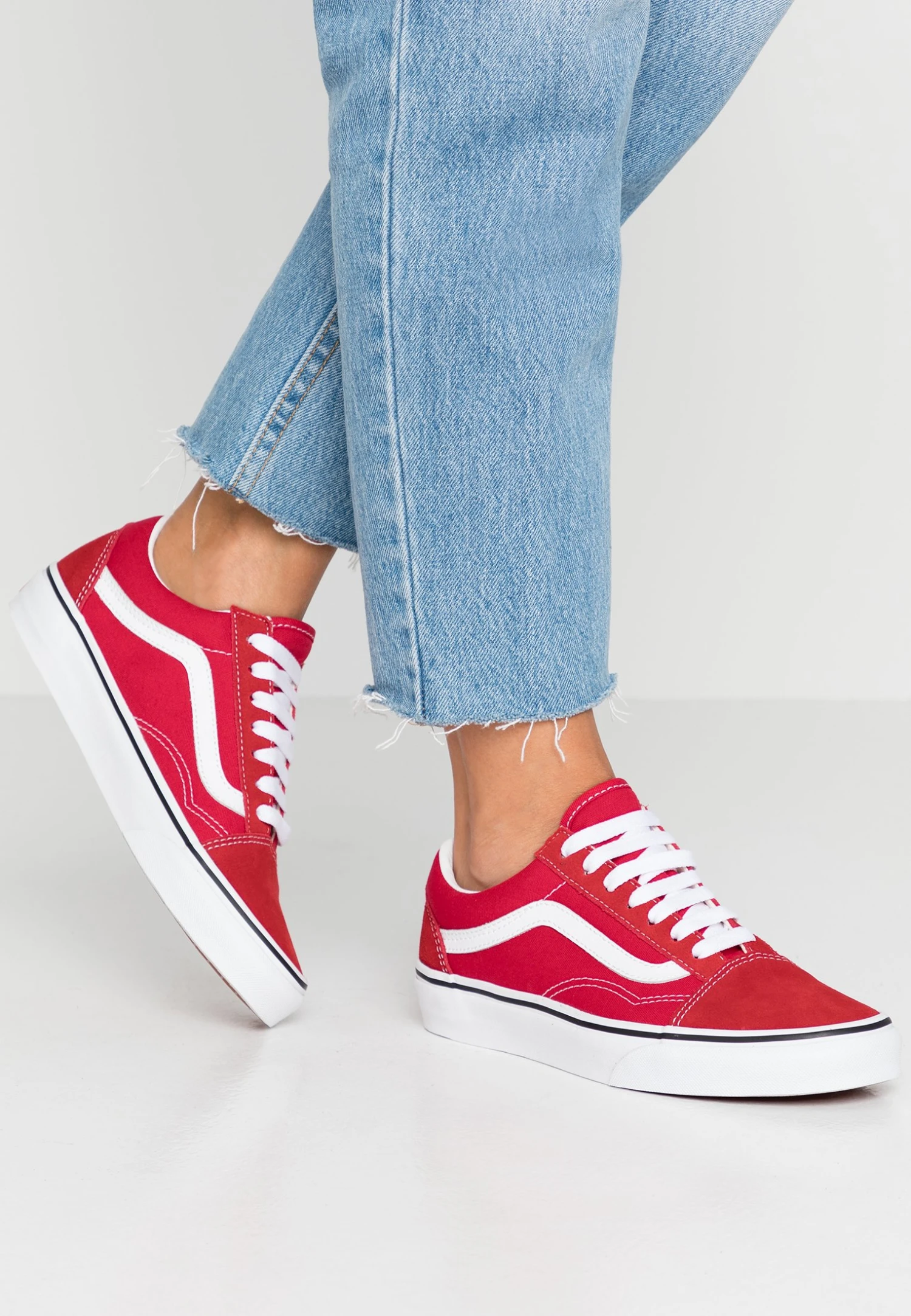 Vans Old Skool - Sneakers Laag - Racing Red/True White 3 Vans Old Skool - Sneakers Laag - Racing Red/True White