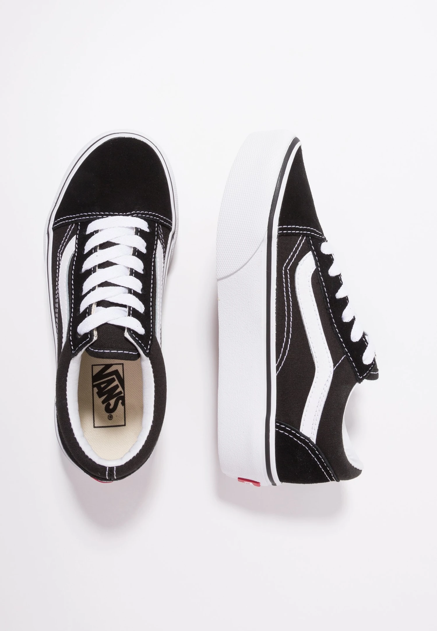 Vans Old Skool Platform Unisex - Sneakers Laag - Black/True White 3 Vans Old Skool Platform Unisex - Sneakers Laag - Black/True White