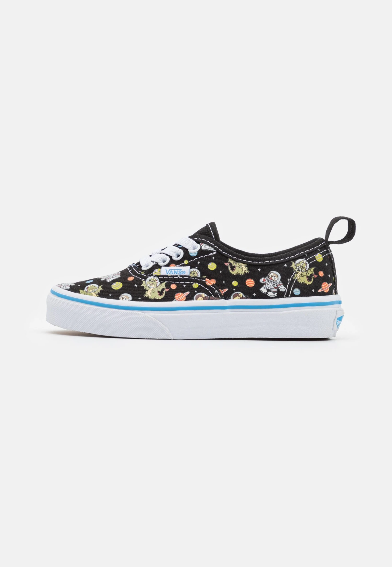 Vans Authentic Elastic Lace Unisex - Sneakers Laag - Black/Blue 3 Vans Authentic Elastic Lace Unisex - Sneakers Laag - Black/Blue