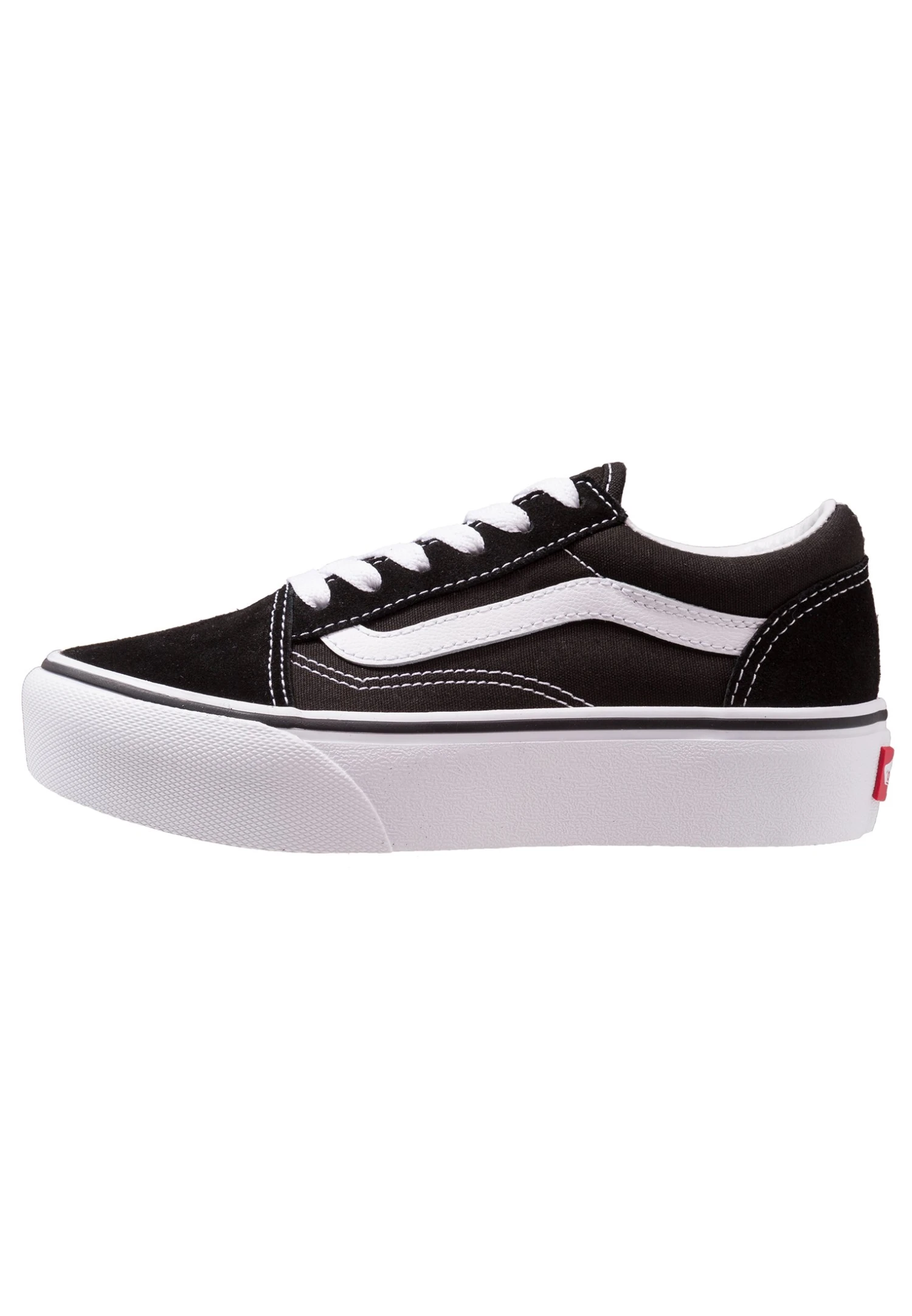 Vans Old Skool Platform Unisex - Sneakers Laag - Black/True White 4 Vans Old Skool Platform Unisex - Sneakers Laag - Black/True White - Afbeelding 2