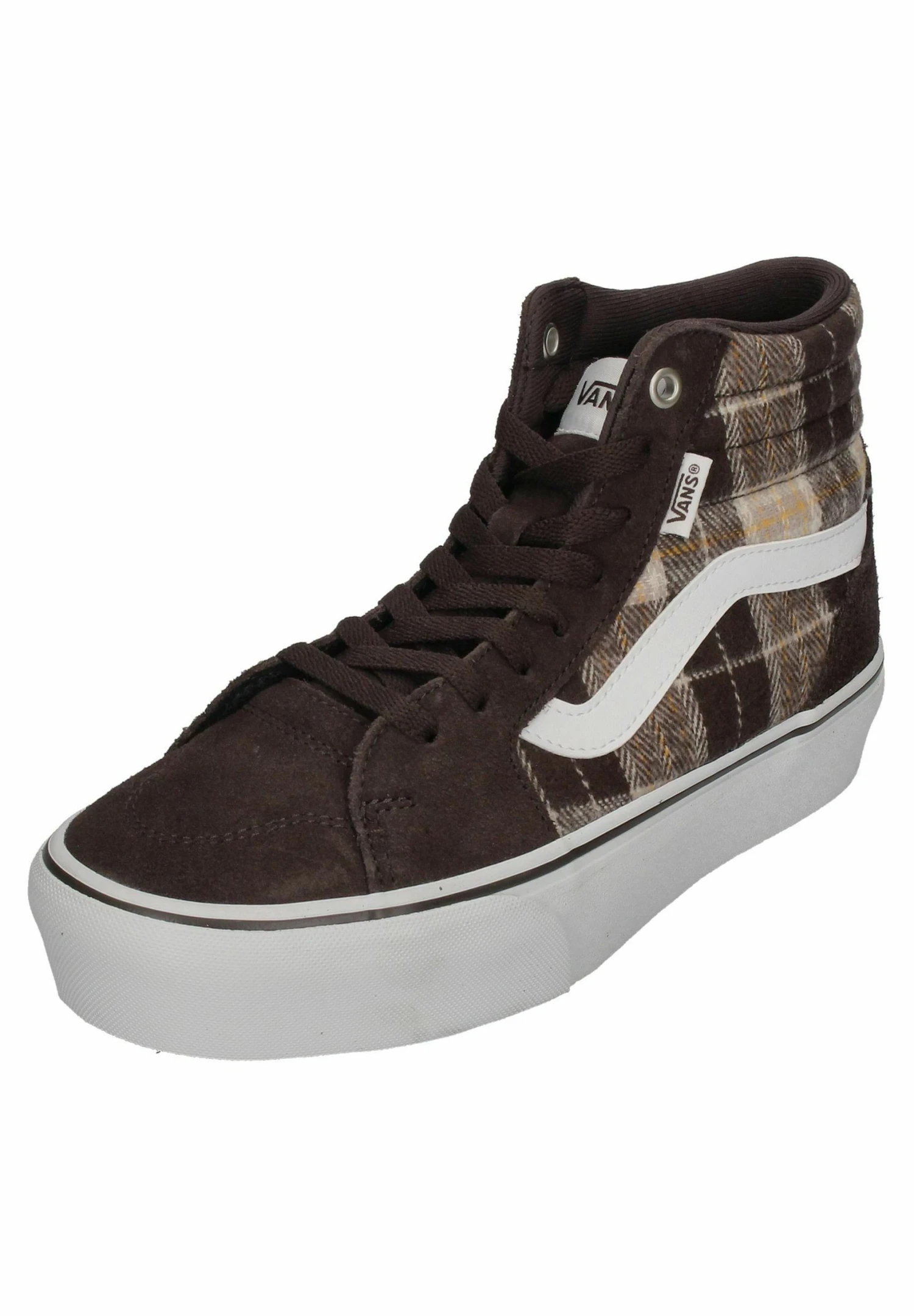 Vans Filmore Hi Platform Plaid - Sneakers Hoog - Plaid Mix Brown White 4 Vans Filmore Hi Platform Plaid - Sneakers Hoog - Plaid Mix Brown White - Afbeelding 2