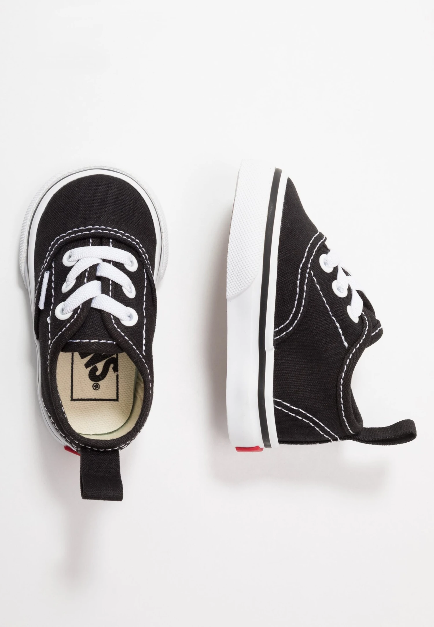 Vans Authentic Elastic Lace Unisex - Sneakers Laag - Black/True White 3 Vans Authentic Elastic Lace Unisex - Sneakers Laag - Black/True White