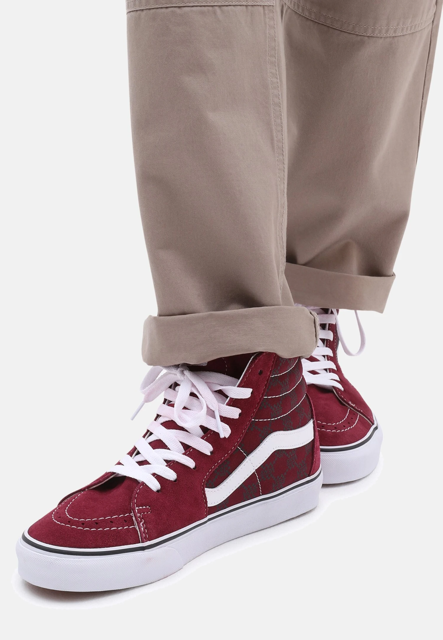 Vans Ua Sk8 Hi - Sneakers Hoog - Dark Red 3 Vans Ua Sk8 Hi - Sneakers Hoog - Dark Red