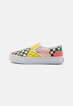 Vans Classic Slip-On Patchwork Unisex - Sneakers Laag - Multi-Coloured/True White
