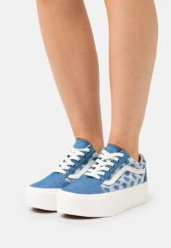 Vans Ua Old Skool Stackform - Sneakers Laag - Denim Mix Blue