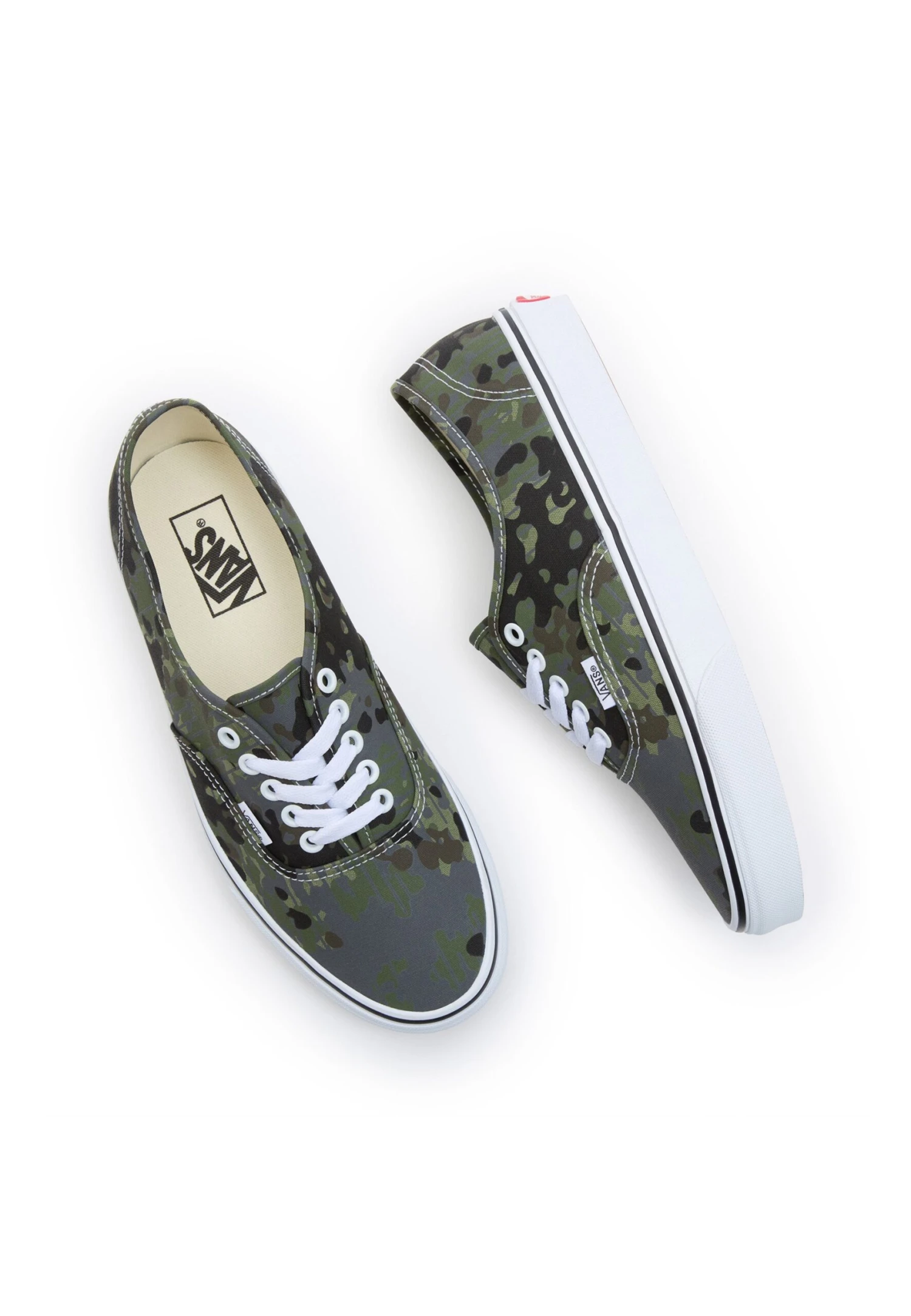 Vans Authentic Unisex - Skateschoenen - Green/Multi 5 Vans Authentic Unisex - Skateschoenen - Green/Multi - Afbeelding 3