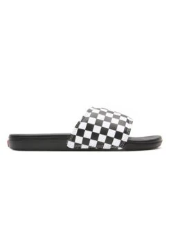 Vans La Costa Slide-On Unisex - Badslippers - (Checkerboard) True White/Black -Vans fb70ea6b11d34fd9a3d775c3cd29e5b9